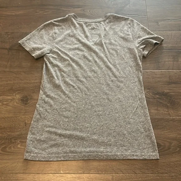 University of Texas Authentic Apparel Gray V-Neck Short Sleeve Tee, Size Medium - Picture 6 of 6